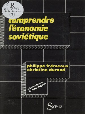 cover image of Comprendre l'économie soviétique